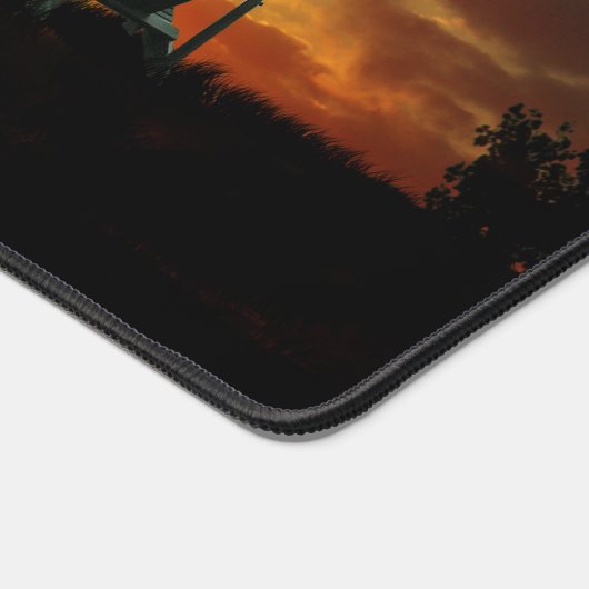 Gele Sunset Grassy Meadow Desk Mat (Hoek)