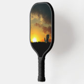 Gele Sunset Grassy Meadow Pickleball Paddle (Links)