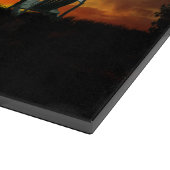 Gele Sunset Grassy Meadow Snijplank (Hoek)