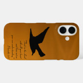 Gele Sunset Sky Bird in Flight Faith Bible Verse Case-Mate iPhone Case (Achterkant (horizontaal))