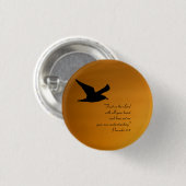 Gele Sunset Sky Bird in Flight Faith Bible Verse Ronde Button 3,2 Cm (Voorkant /achterkant)