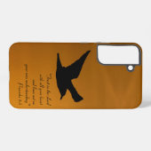 Gele Sunset Sky Bird in Flight Faith Bible Verse Samsung Galaxy Hoesje (Achterkant horizontaal)