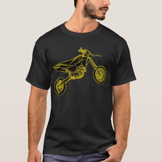 Gele supermoto t-shirt (Voorkant)
