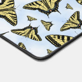 Gele Swallowtail Butterfly Blue Clouds Sky Bureaumat (Hoek)