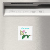 Gele Swallowtail Butterfly Flower Custom Magnets Magneet (Insitu (Vaatwasser))