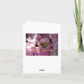 Gele Swallowtail Butterfly & Rhododendron Kaart (Achterkant)