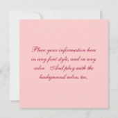 Gele swallowtail Butterfly-uitnodiging Kaart (Achterkant)