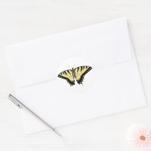 Gele Swallowtail ~ sticker (Envelop)