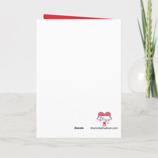 Gele Taart & Chocolade Frosting: Witte Verjaardag Kaart (Achterkant)