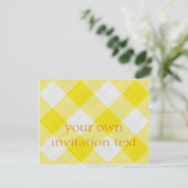 gele tafelkleed kaart (Staand voorkant)