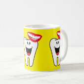 Gele Tandarts Mok (Voorkant rechts)