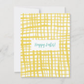 Gele tandham PaasKaart Feestdagenkaart (Voorkant)