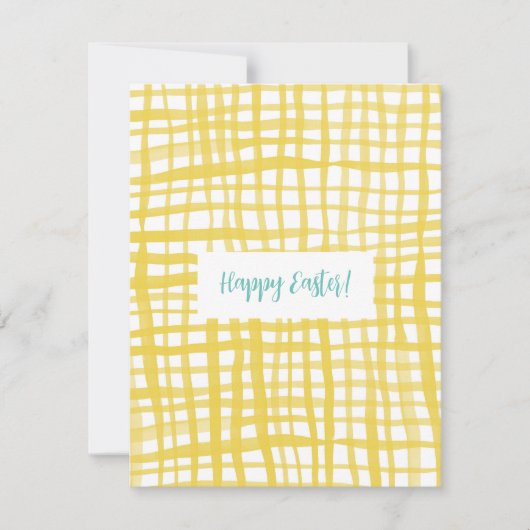 Gele tandham PaasKaart Feestdagenkaart (Voorkant)