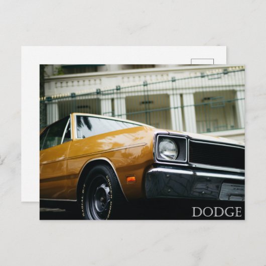 gele  tandpap briefkaart (Voorkant / Achterkant)