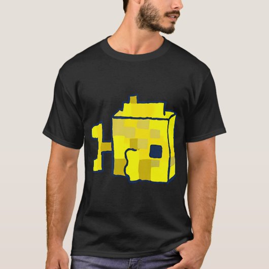Gele Tang Minecraft T-shirt (Voorkant)
