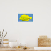 Gele Tang Tropical Fish Poster (Keuken)
