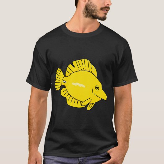 gele tangvis t-shirt (Voorkant)