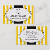 Gele tapijtschelp visitekaartje (Voorkant / Achterkant)