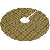 Gele Tartan Geborstelde Polyester Boomrok Kerstboom Rok (Gekanteld)