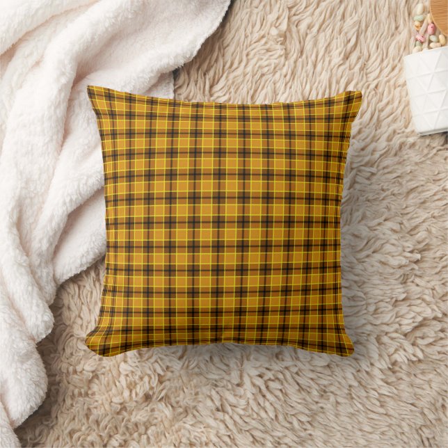 Gele Tartan Pset goot Pillow Kussen (Deken)