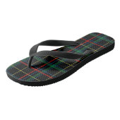 gele tartan volwassen teenslippers (Schuin)
