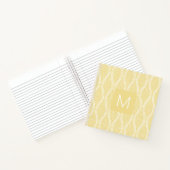 Gele Tatewaku Monogramed Notitieboek (Binnen)