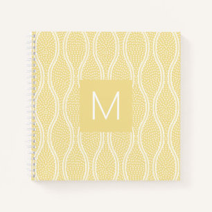 Gele Tatewaku Monogramed Notitieboek