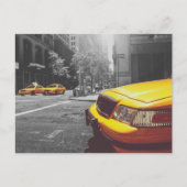 Gele taxi 01 briefkaart (Voorkant)