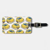 Gele Taxi Cab Bagagelabel (Voorkant horizontaal)