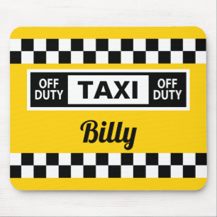 Gele Taxi Cab Iconic New York Design Muismat
