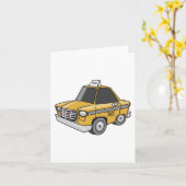 Gele Taxi Cab Stadsvervoer Kaart (Gele Bloem)