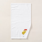 Gele Taxi Design Met Monogram Bad Handdoek (Handdoek)
