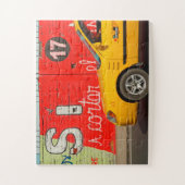 Gele taxi & graffiti, Ecuador Legpuzzel (Verticaal)