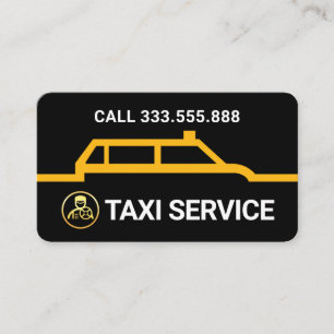 Gele Taxi Grensroute Lijn Visitekaartje