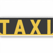 Gele taxi Modern Taxi Sticker (Voorkant)