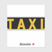 Gele taxi Modern Taxi Sticker (Vel)