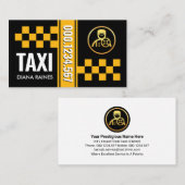 gele taxi selectievakje visitekaartje (Voorkant / Achterkant)