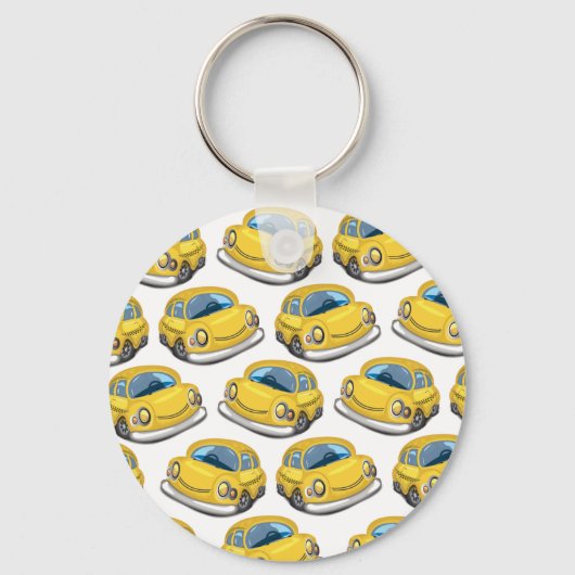 Gele taxi sleutelhanger (Voorkant)