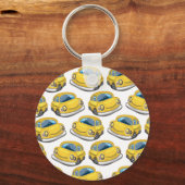 Gele taxi sleutelhanger (Voorkant)