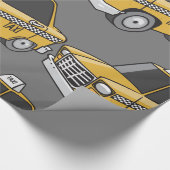 Gele Taxi Stadstransport Cadeaupapier (Hoek)