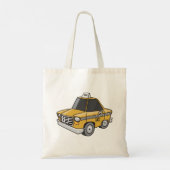 Gele Taxi Stadstransport Tote Bag (Achterkant)