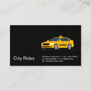 Gele Taxi   Transportdiensten Visitekaartje