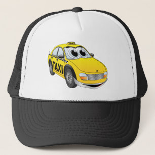 Gele taxicabine Cartoon Trucker Pet