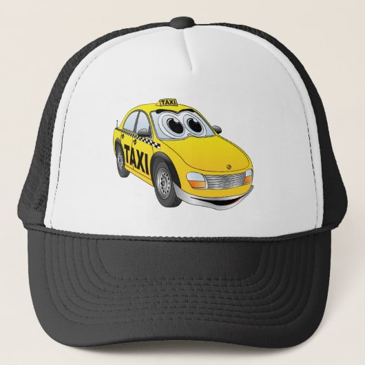 Gele taxicabine Cartoon Trucker Pet (Voorkant)