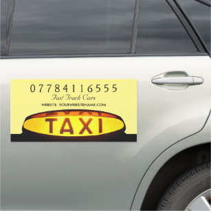 Gele taxicabineschema, automagneet