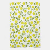 Gele Tea Rozen Kitchen Towel Theedoek (Verticaal)