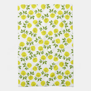 Gele Tea Rozen Kitchen Towel Theedoek