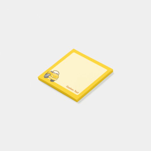 Gele Tekenfilm Auto Post-it® Notes (Schuin)