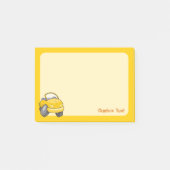 Gele Tekenfilm Auto Post-it® Notes (Voorkant)