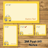 Gele Tekenfilm Auto Post-it® Notes